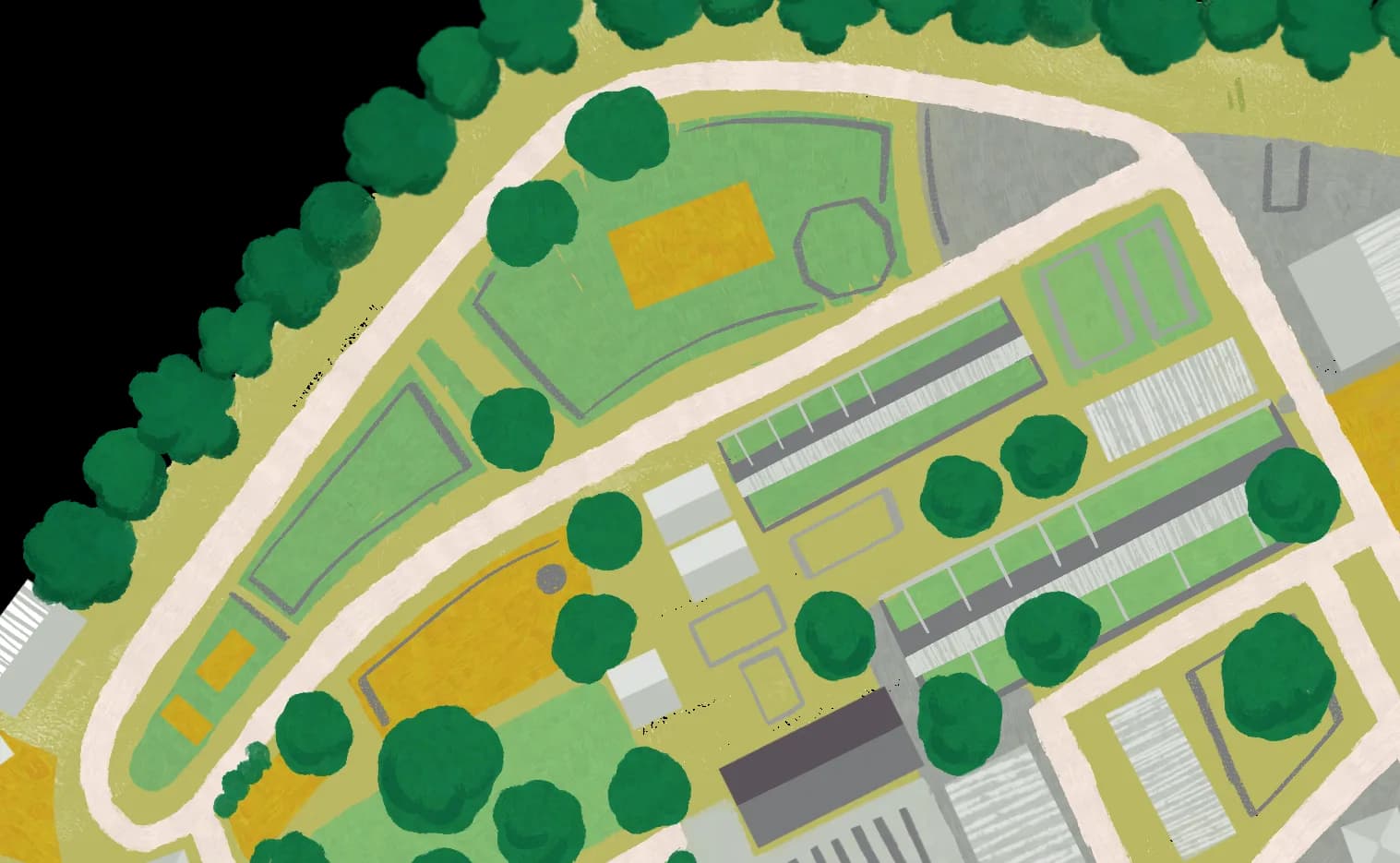 Illustrated map of Gauntlet Birds of Prey, Eagle & Vulture Park